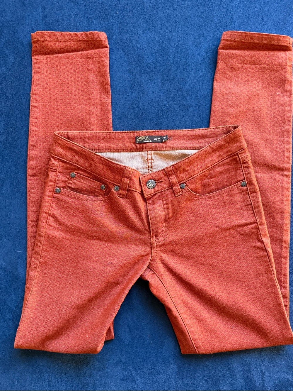 Prana Rust Orange Skinny Pants